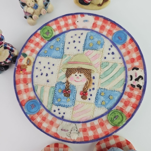 Raggedy Anne & Andy Popular Imports 1997 Ceramic Tea Set Collectors 10 pc Set - Picture 3 of 10